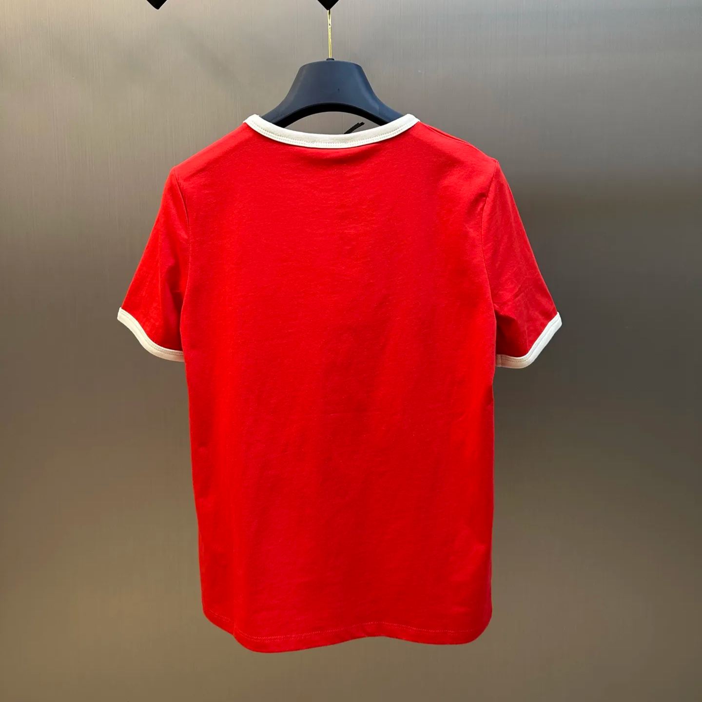 CELINE ANCHOR COTTON JERSEY 70S T-SHIRT (RX07I507Z-01MA）