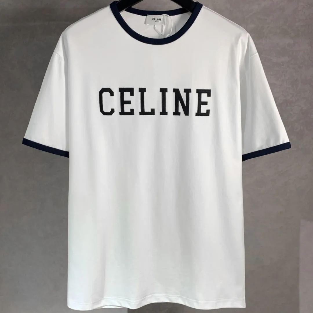 CELINE cotton jersey regular fit T-shirt (RX02R507Z-FYW4）