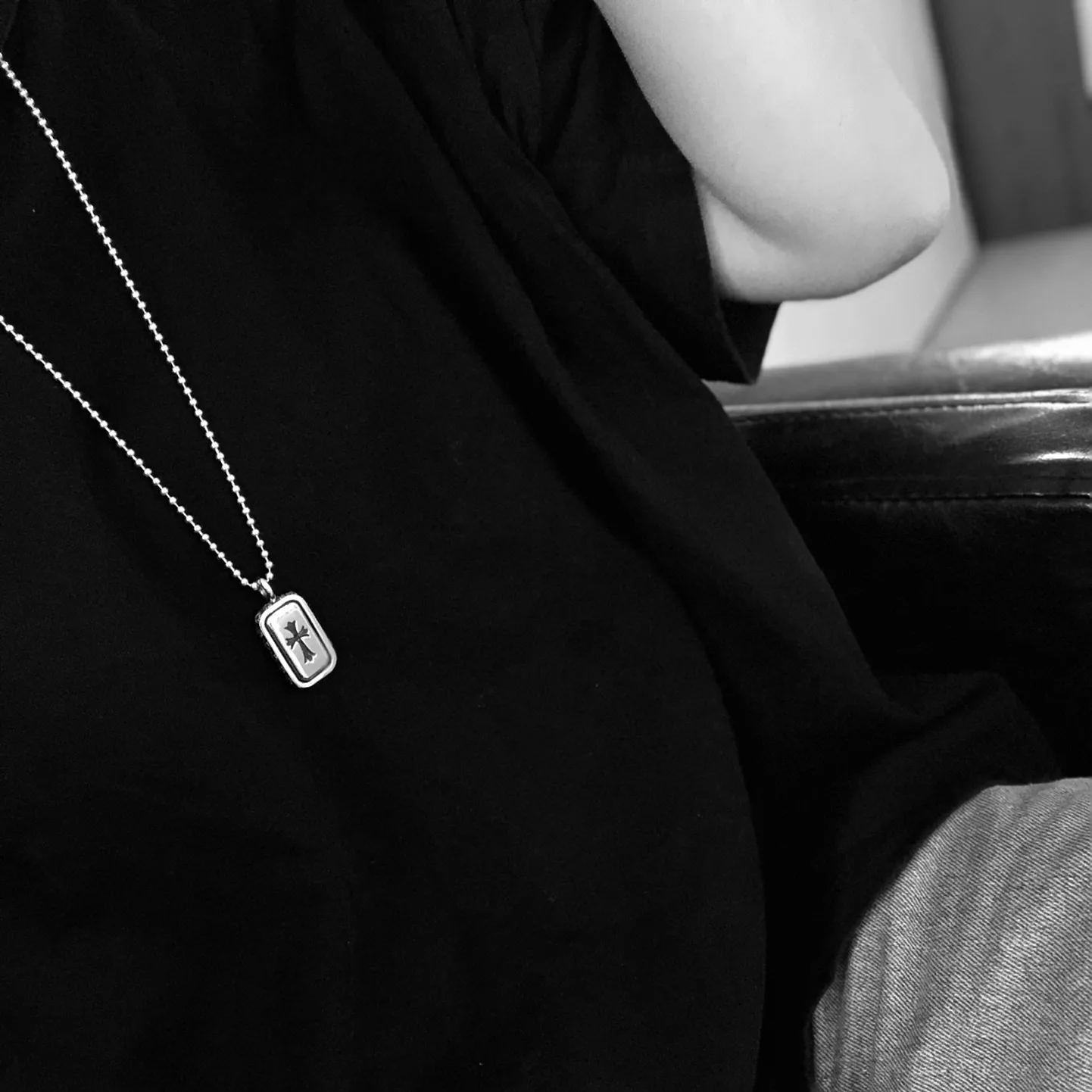 Chrome Hearts Double-Sided Rotating Square Necklace（CHROME HEARTS 331）