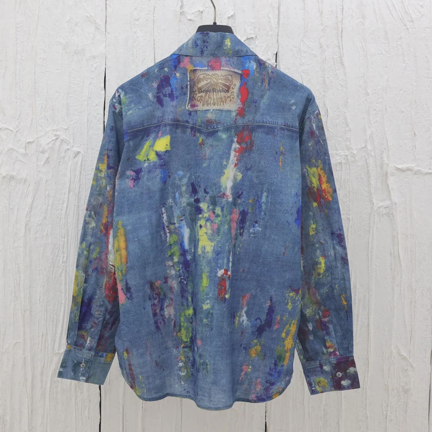 Acne Studios Shirt in Blue and Multi (AC0724-ALD）