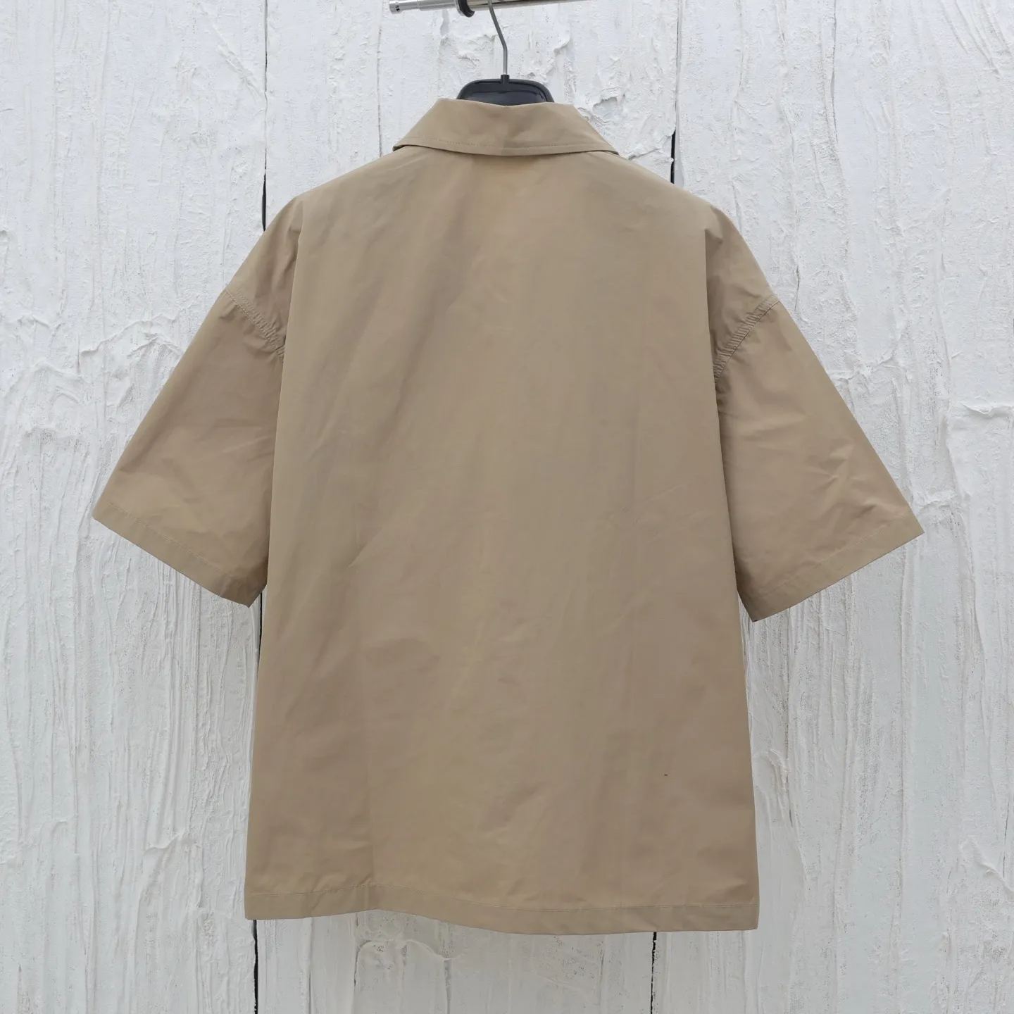 PRADA Technical cotton short-sleeved shirt (SC781-1480-F0F24-S-OOO）