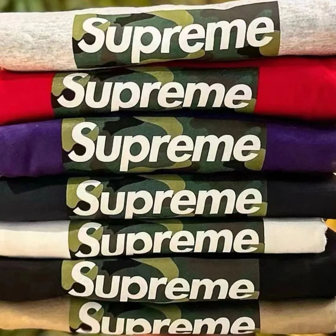 SUPREME 23FW CAMO BOX LOGO TEE"Black"（SUP-FW23-245）