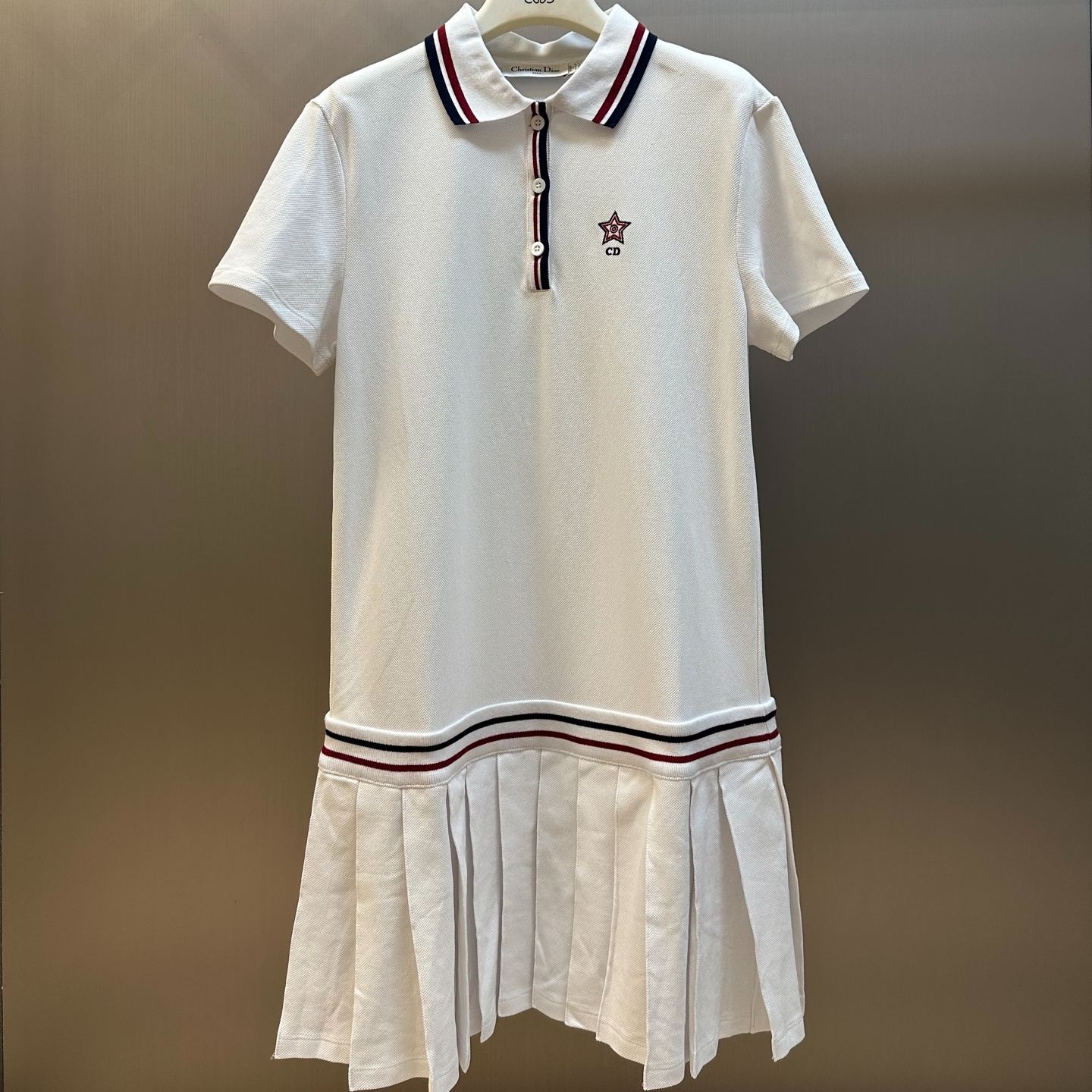 DIOR Vibe pleated polo shirt dress（513R01A4200-X0878）