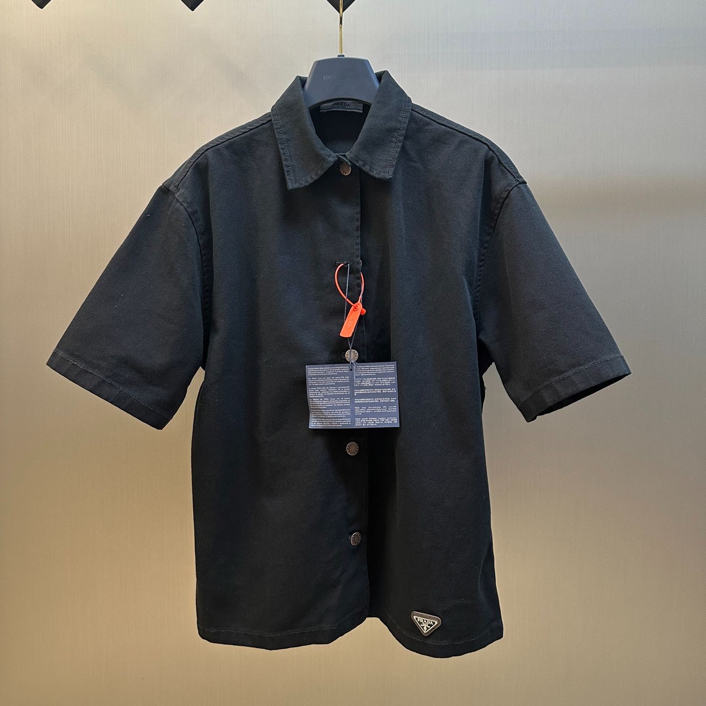 PRADA Denim shirt (GFC053-148J-F0557-S-OOO）