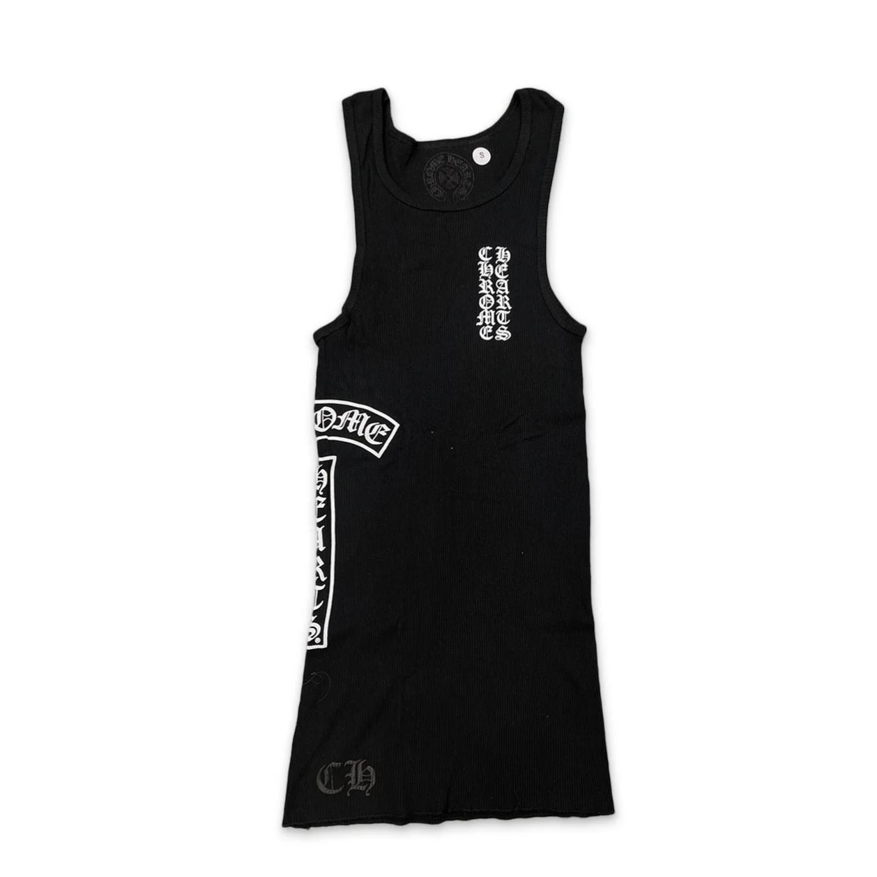 Chrome Hearts Ribbed Cross Side Logo Tank Top (CHROME HEARTS A002）