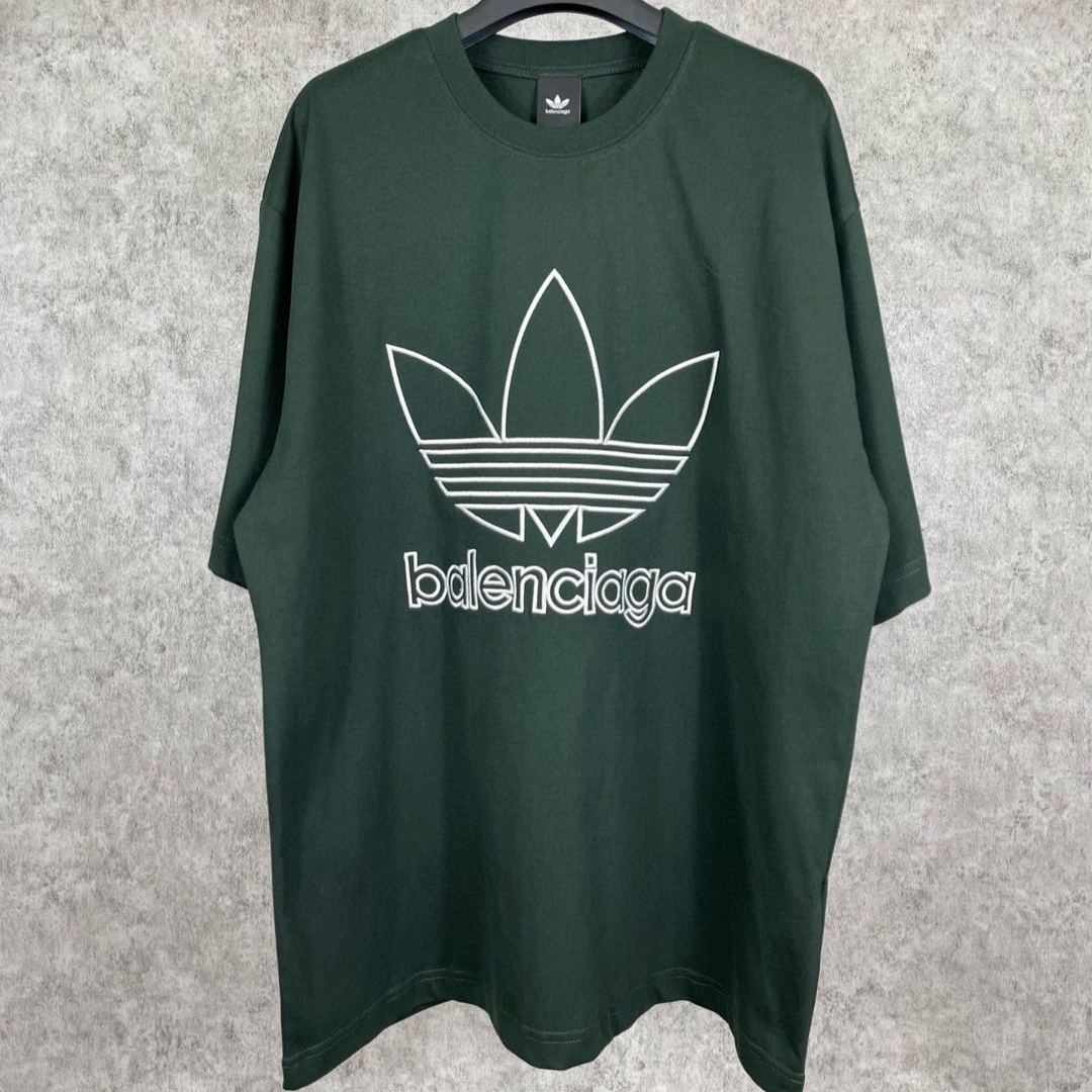 Balenciaga 24ss clover joint embroidery T-shirt（124013）