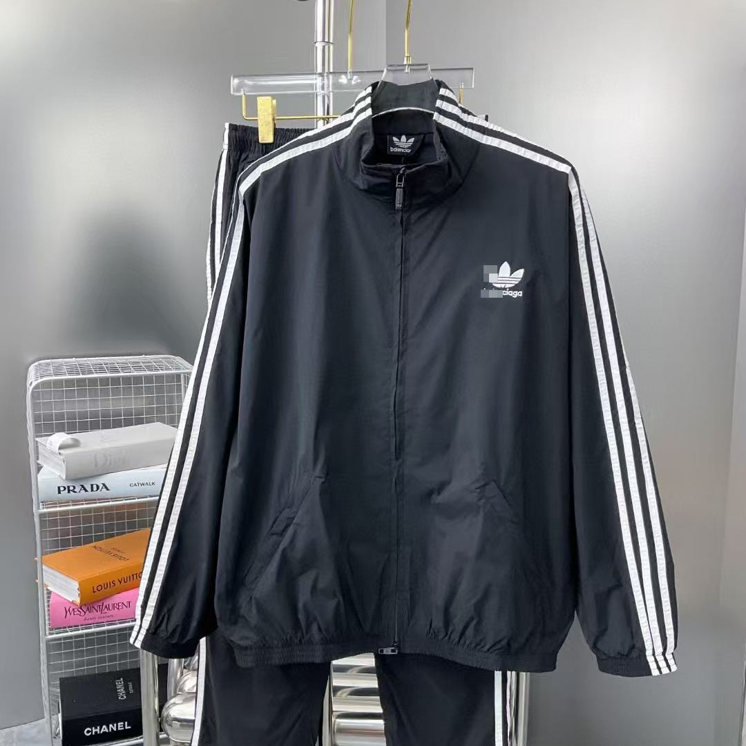 B（）alenciaga  Men Tracksuit Jacket（712280TNQ221000）