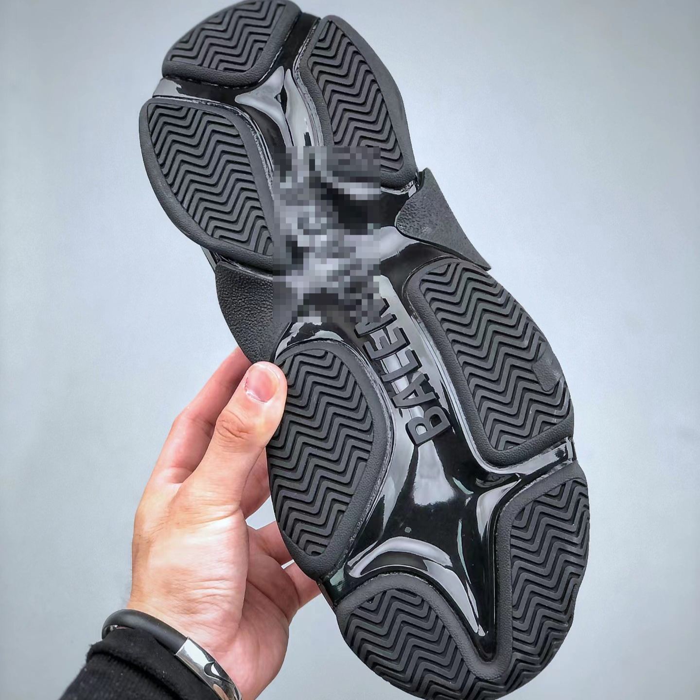  BALENCIAGA Triple S "BLACK"（712821W2ZB21090）