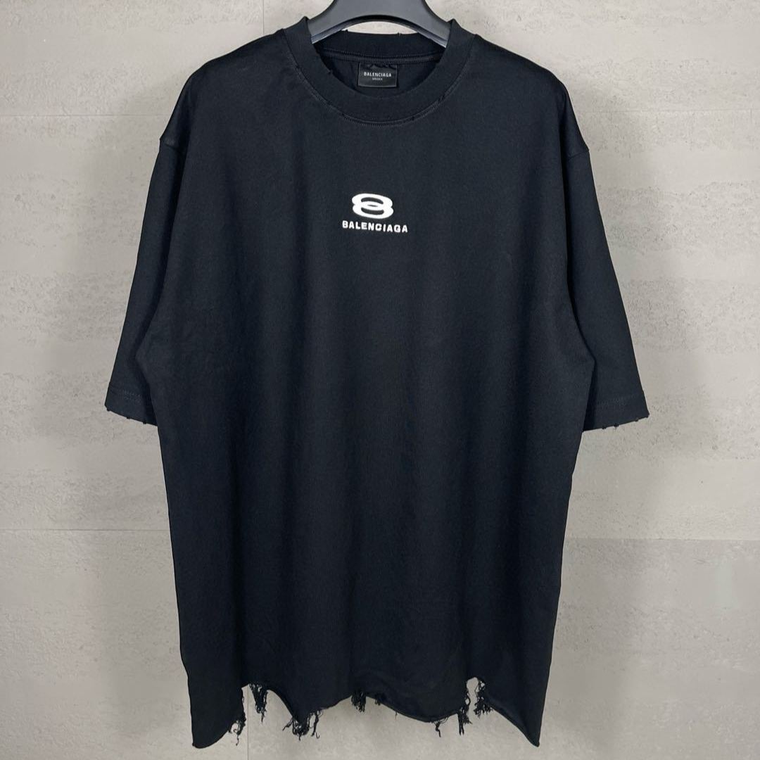 Balenciaga tassel embroidered T-shirt（124692）