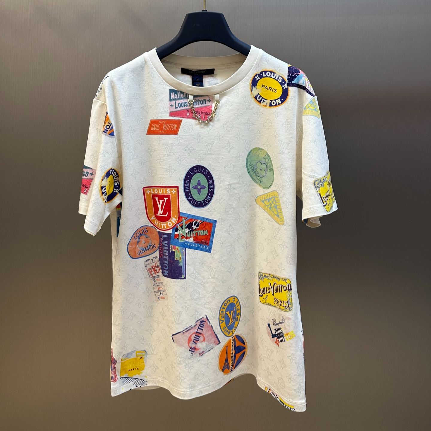 Louis Vuitton Mahina Patch Print T-Shirt（1AHITQ）
