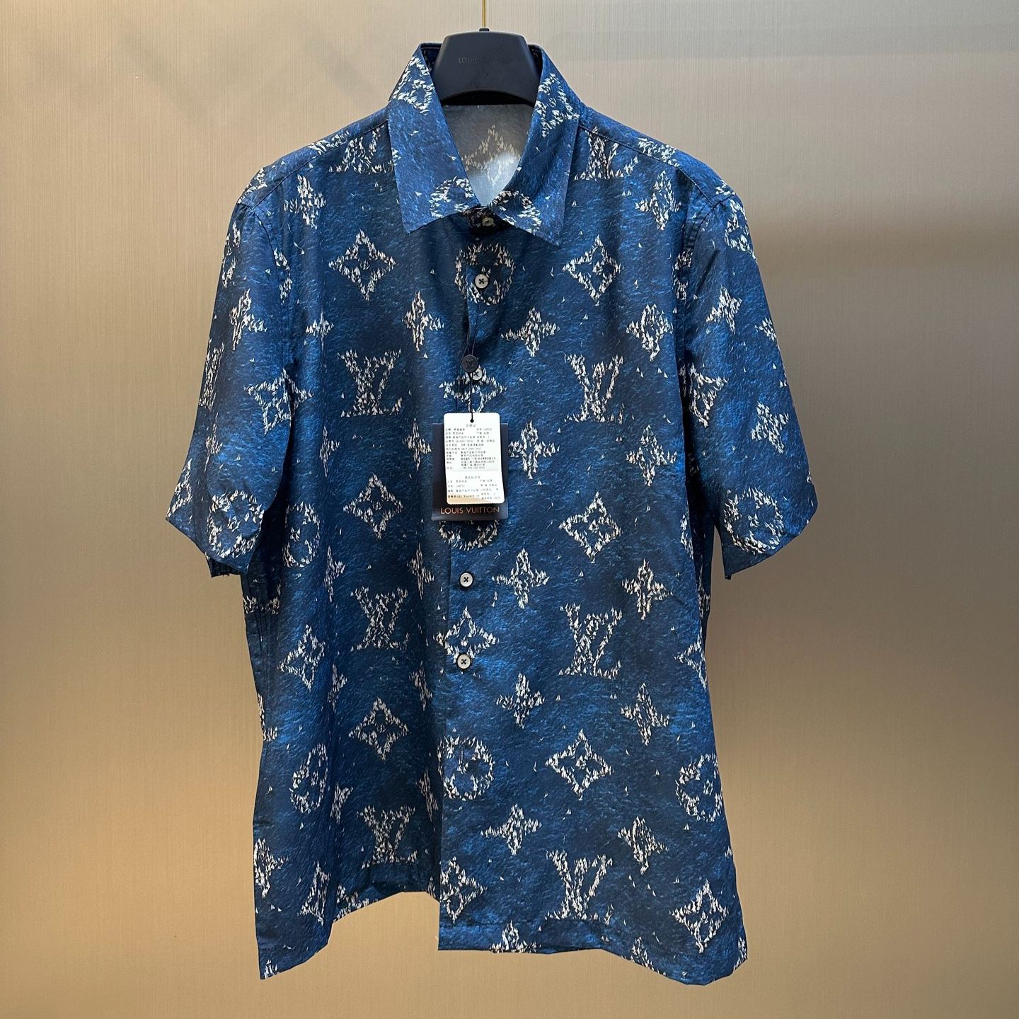 Louis Vuitton Monogram Print Short Sleeve Shirt（1AHVU1）