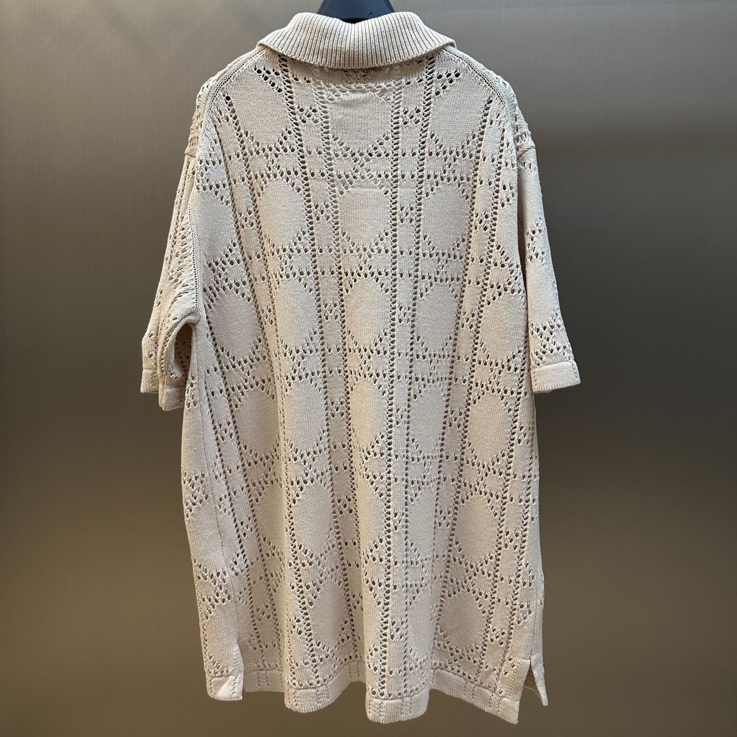 DIOR Short sleeve shirt in cotton and cashmere（493M530AT840-C080）