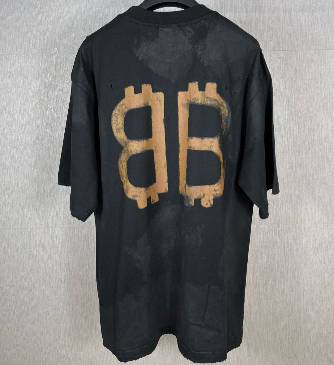 BALENCIAGA Crypto T-shirt Oversized "Black"（739028TOVN81055）