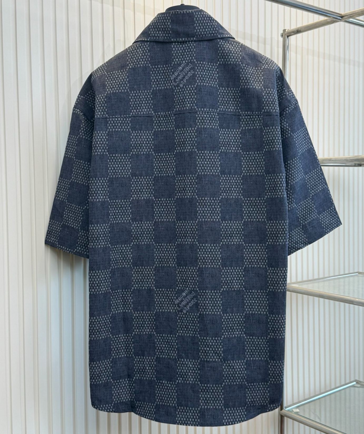 Louis Vuitton Damier Denim Chambray Workwear Shirt（1AFXLP）