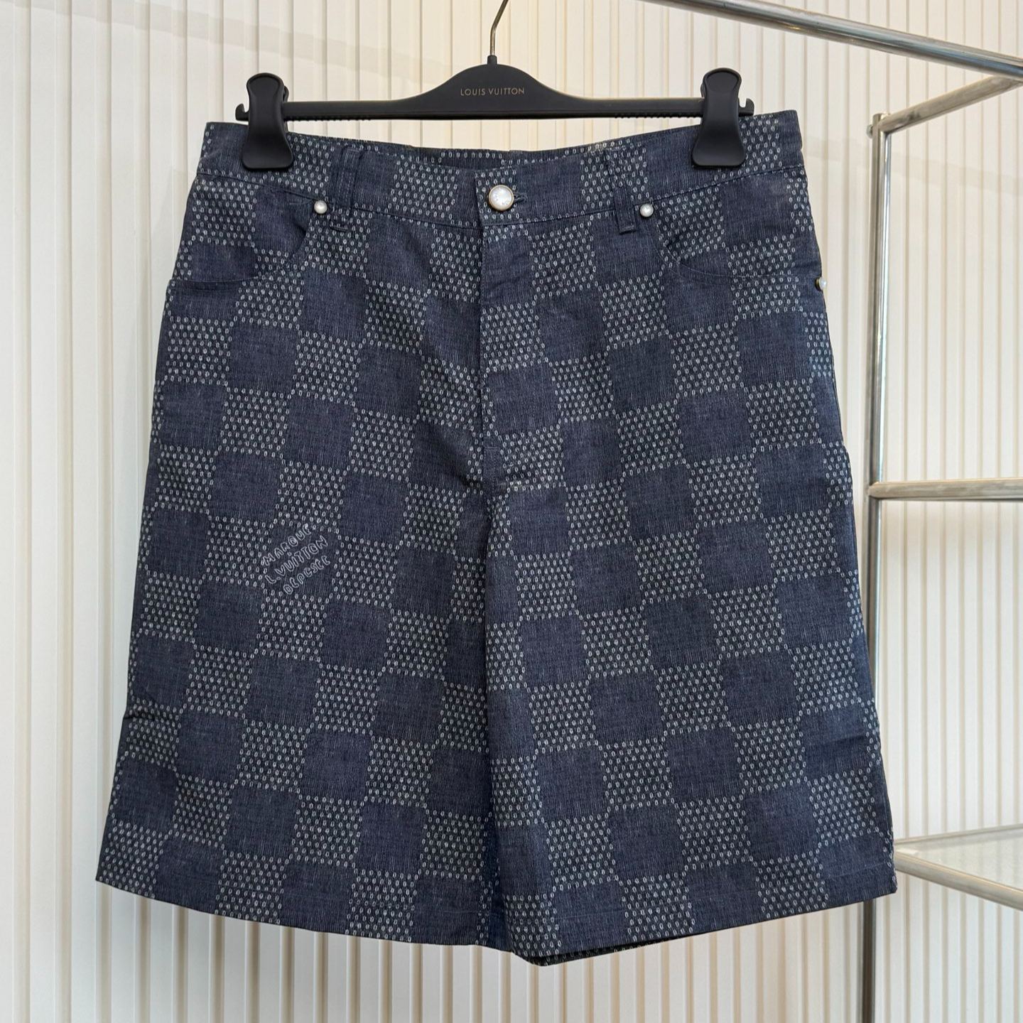 Louis Vuitton Damier Chambray Denim Shorts（1AFXA4）