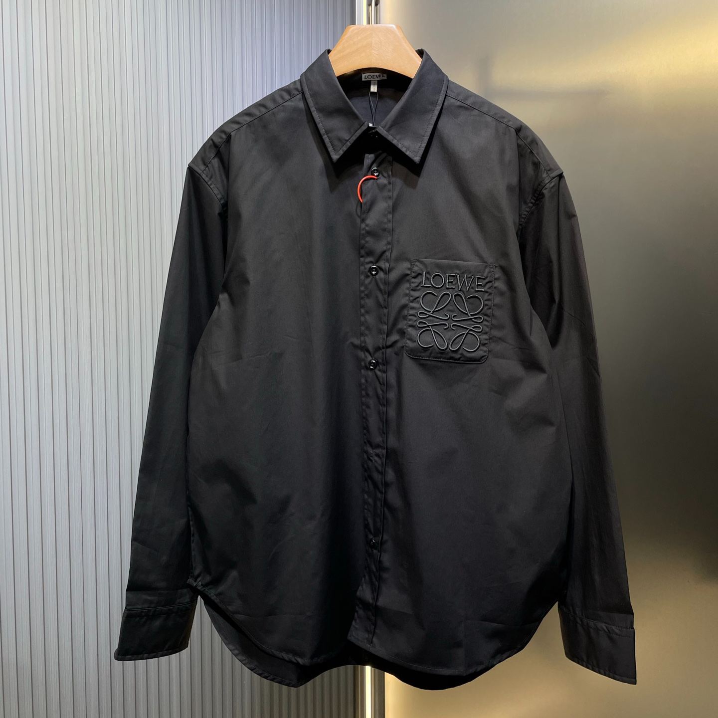 LOEWE Anagram embroidered buttoned shirt（H526Y05WDX）
