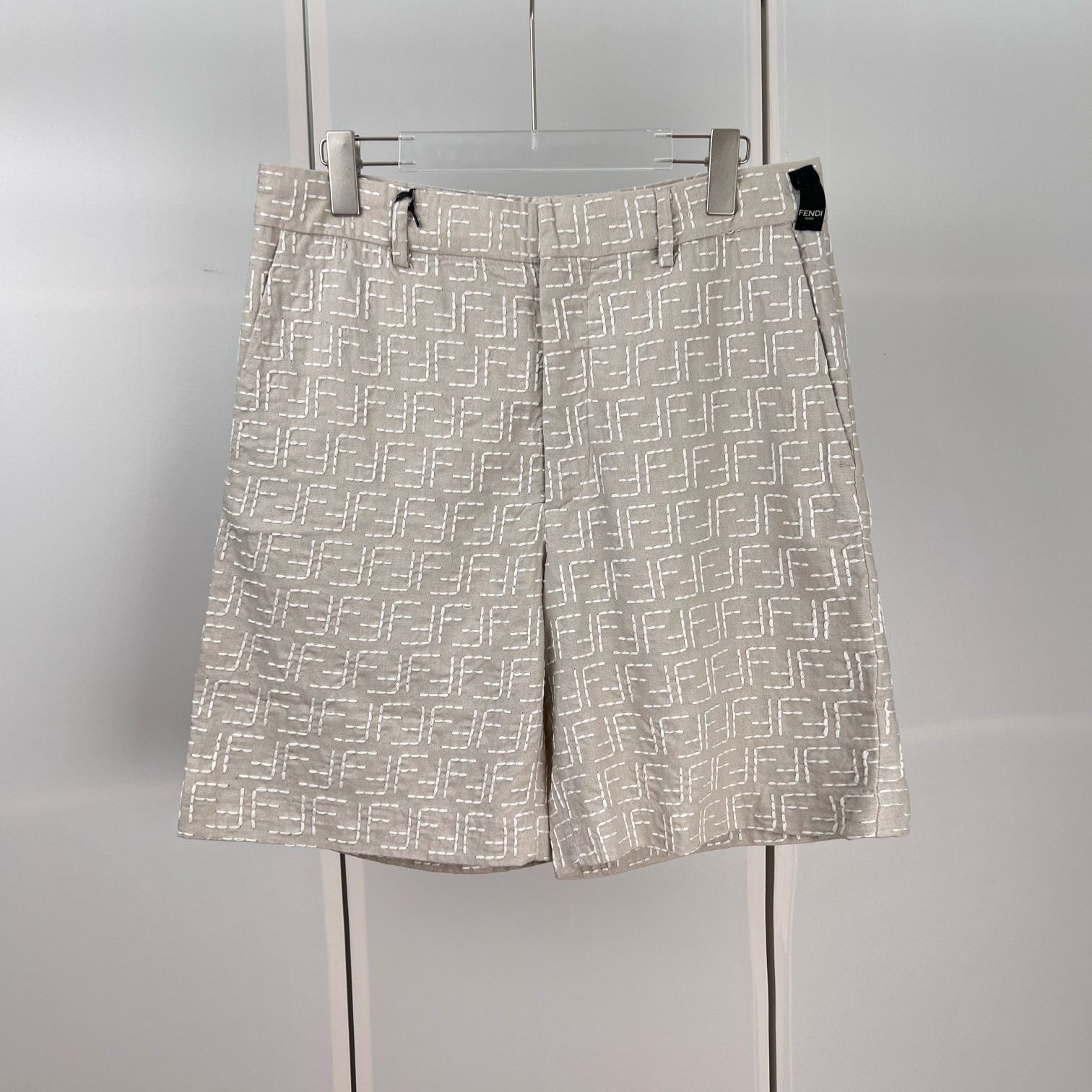 FENDI Bermudas Linen Beige（FB0821AU6YF0B9Y）