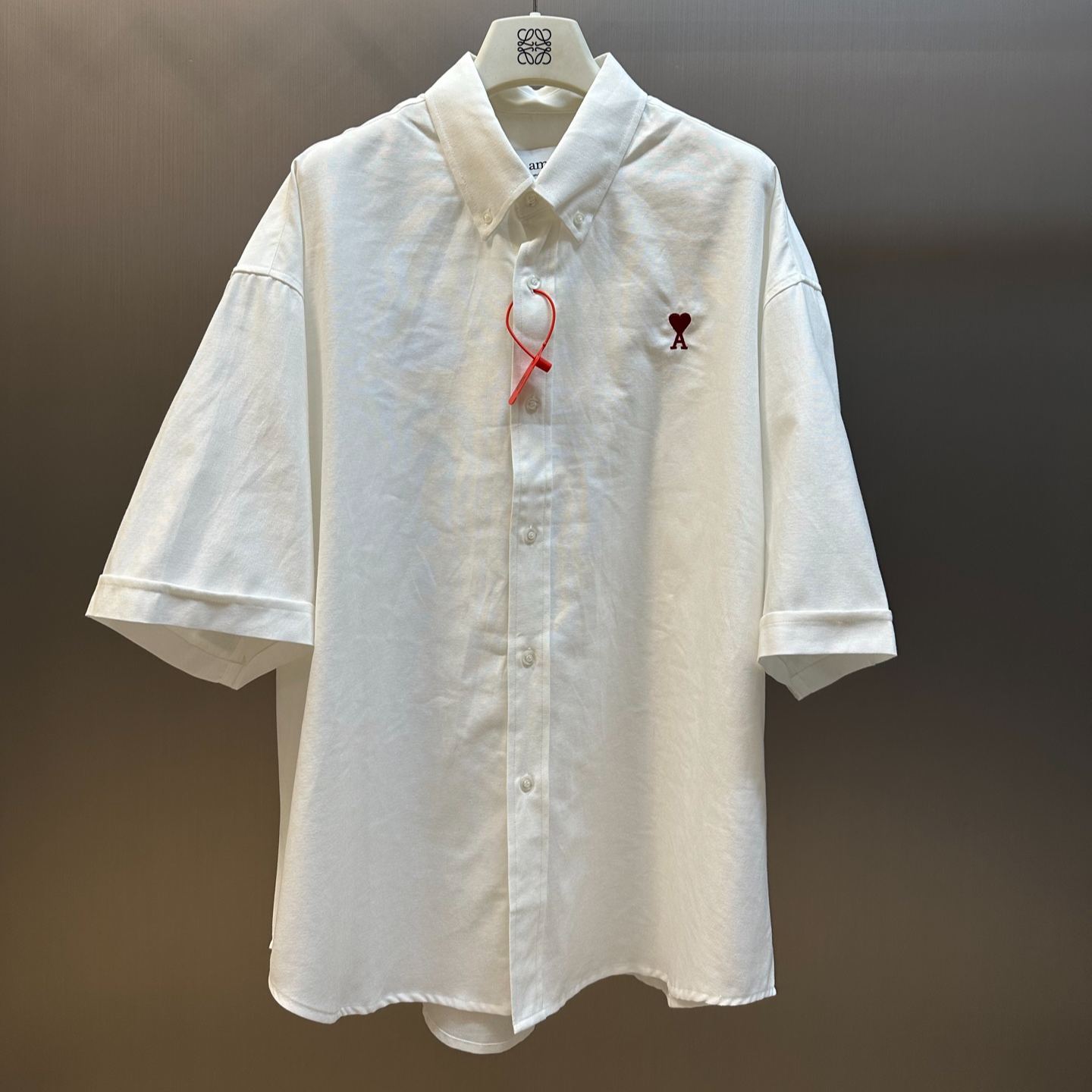 Ami Paris Boxy Fit Cotton Shirt（HSH230CO0031-450）