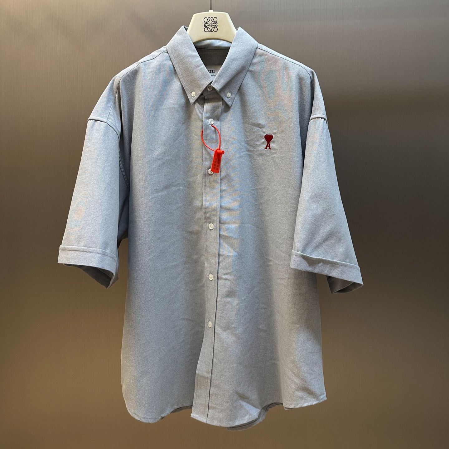 Ami Paris Boxy Fit Cotton Shirt（HSH230CO0031-450）