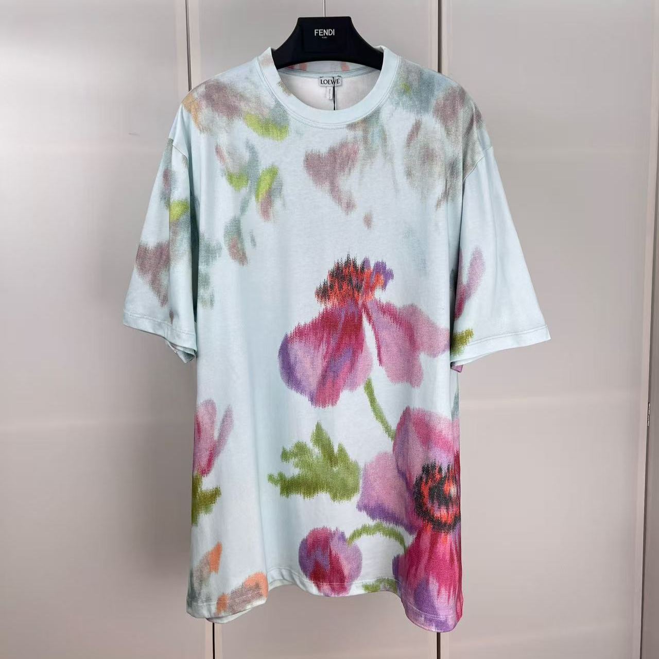 Loewe Loose Fit Floral Digital Print T-Shirt（H526Y22XCJ-5497）