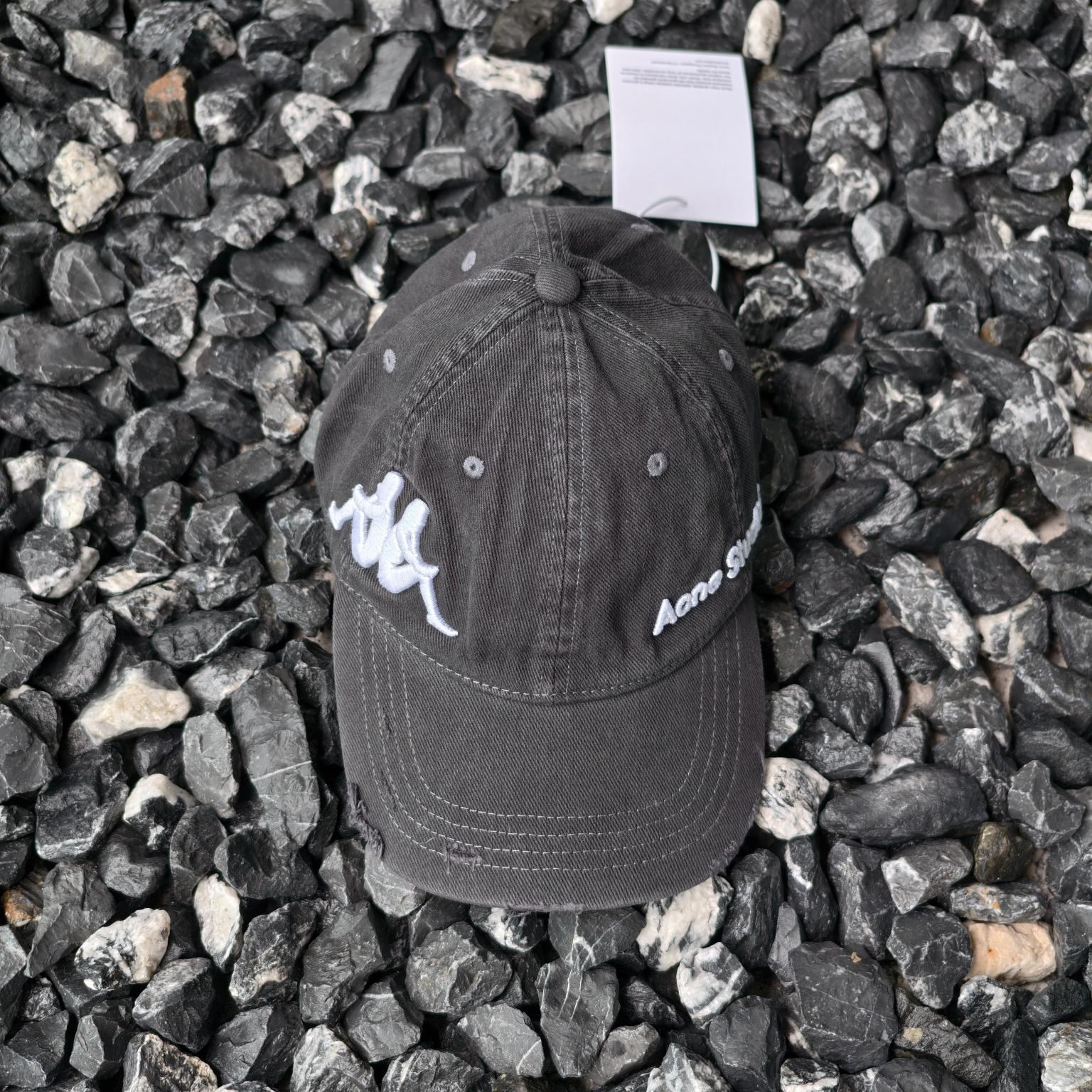 Acne Studios x Kappa Black Twill Logo Hat（C40407-900）
