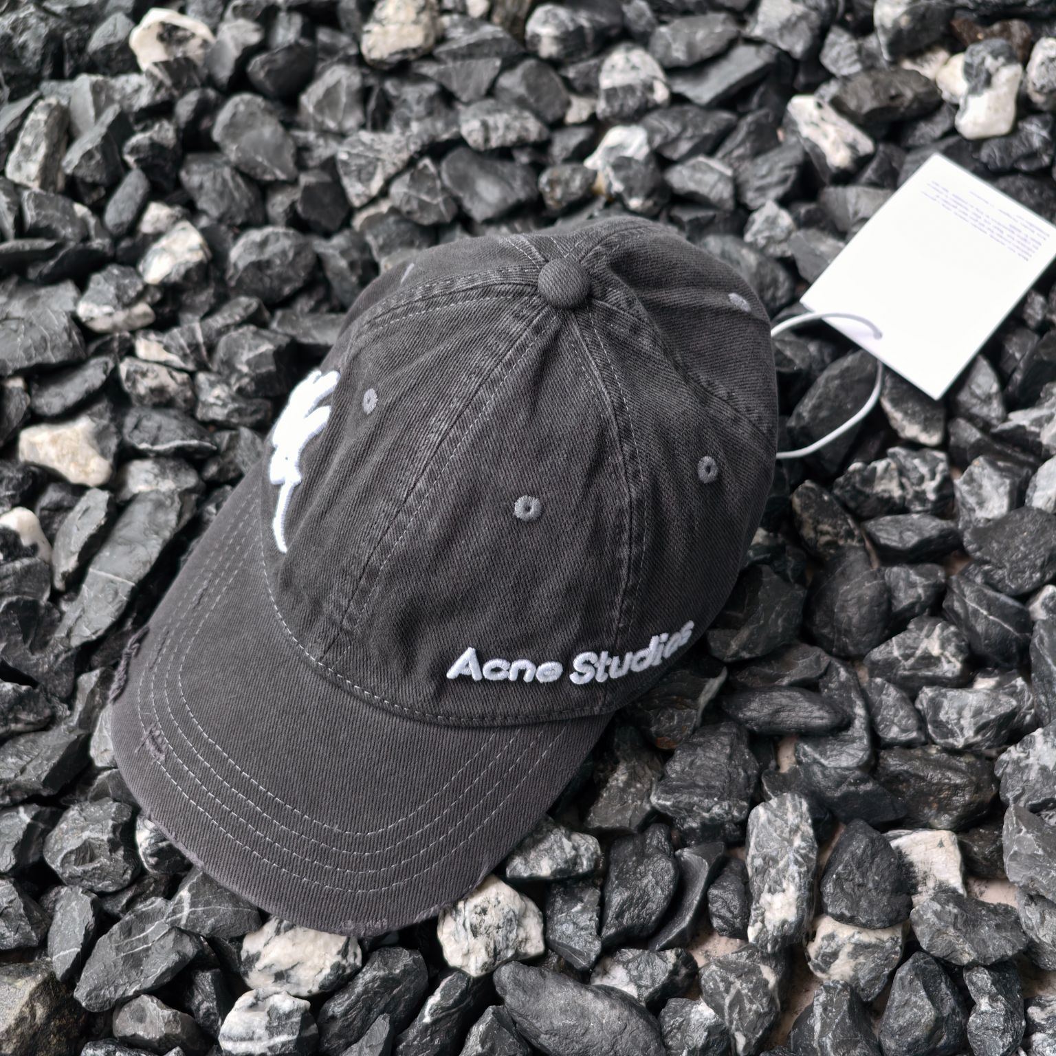 Acne Studios x Kappa Black Twill Logo Hat（C40407-900）