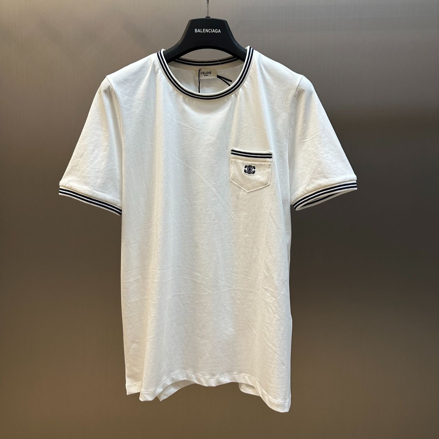 CELINE TRIOMPHE T-SHIRT (RX097671Q01MA）