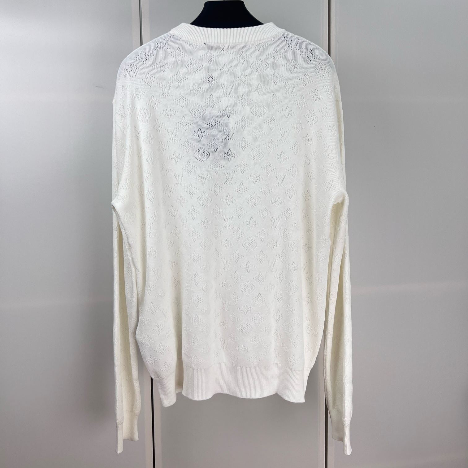 Louis Vuitton "Monogram Cotton Pullover" White DHL Direct（1AGJHC）
