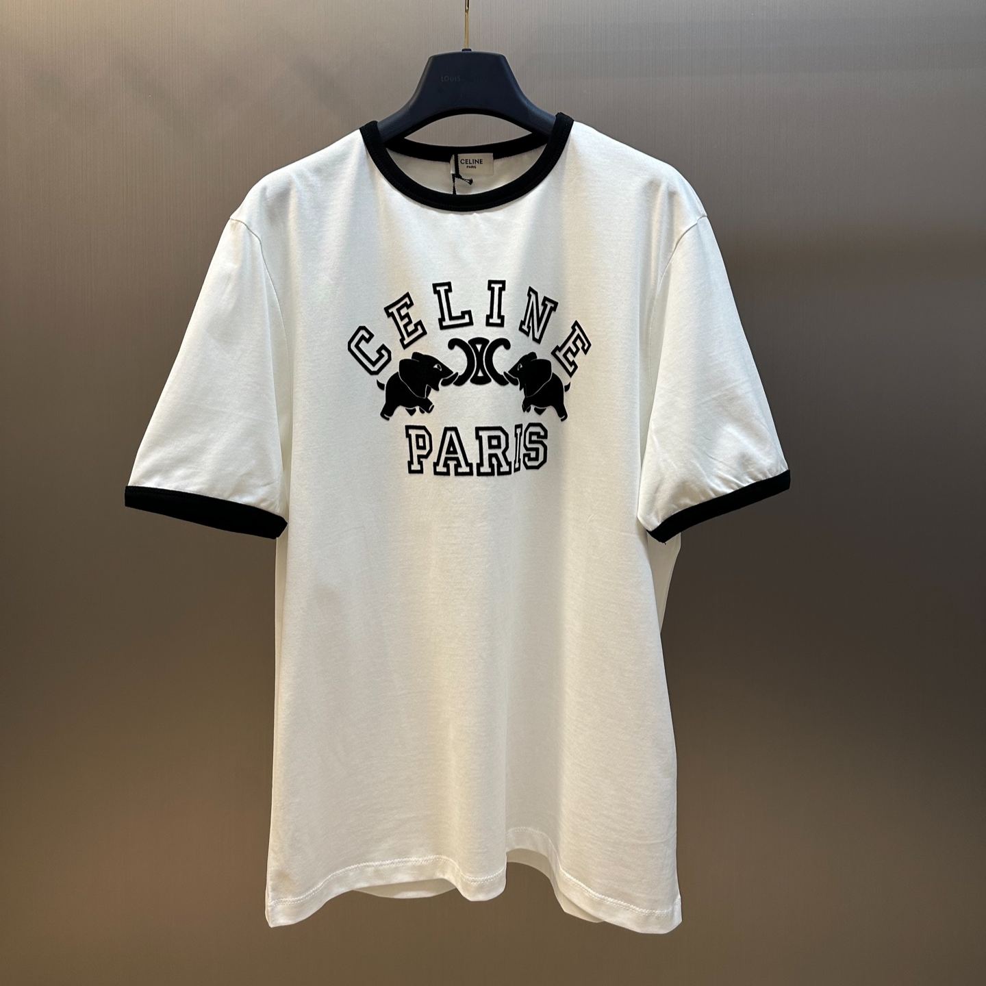 Celine regular t-shirt IN cotton jersey（RX0AV671Q-01OB）