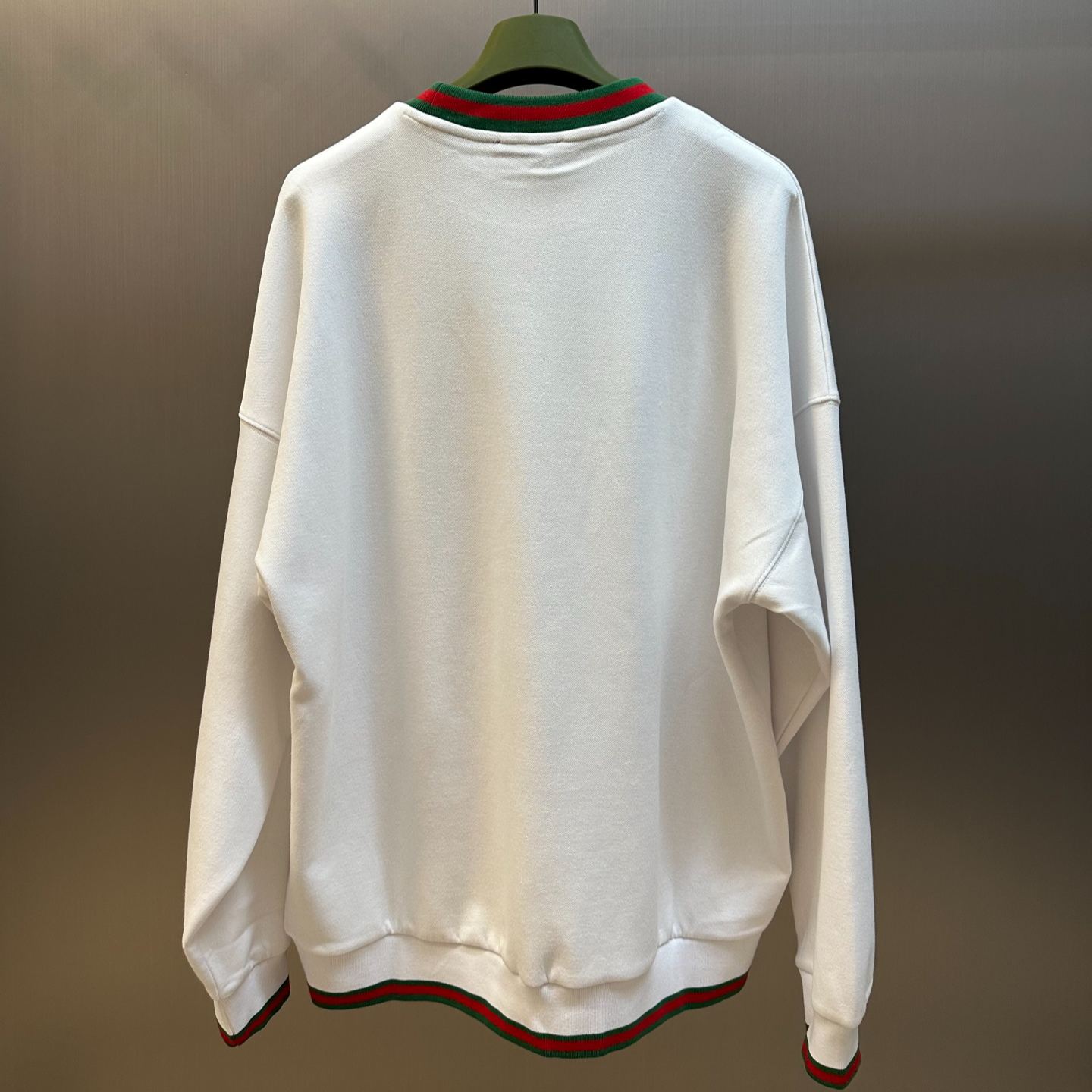 GUCCI Cotton Piqué Sweatshirt White DHL（833932-XJHCS-9692）