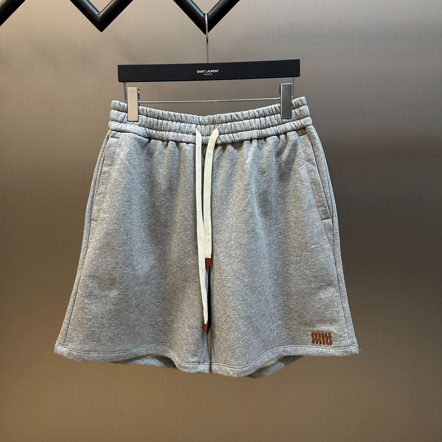 MIU MIU Cotton fleece Bermuda shorts（MJP338-13UK-F0031-S-OOO）