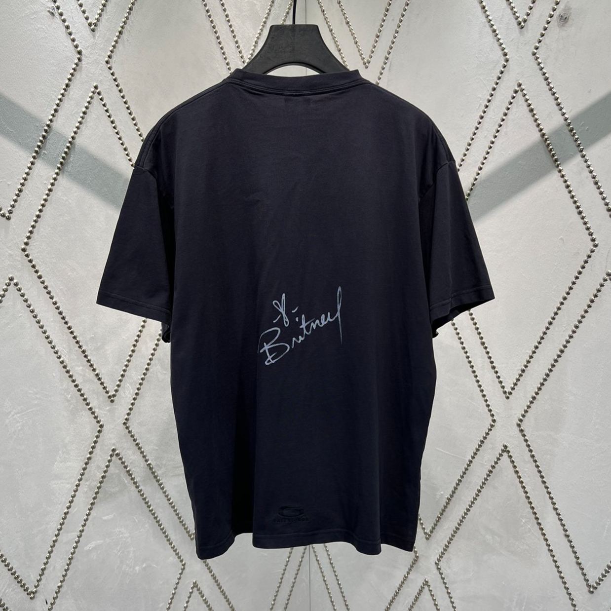 Balenciaga Britney Spears Series Oversized T-shirt in Faded Black /blue（850345TTVJ61041）