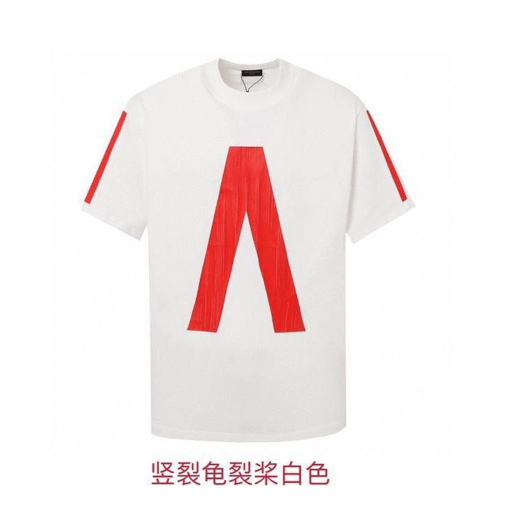 Balenciaga printed short-sleeved T-shirt "Red"（739028TQVA11568）