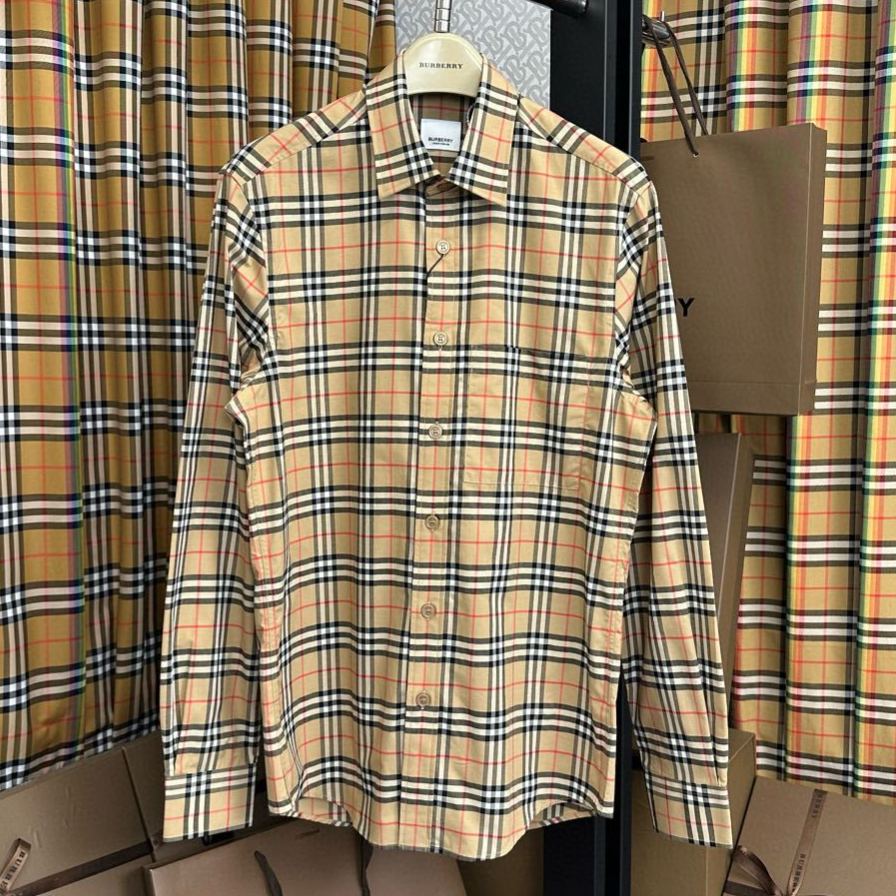 Burberry plaid shirt（80277781）