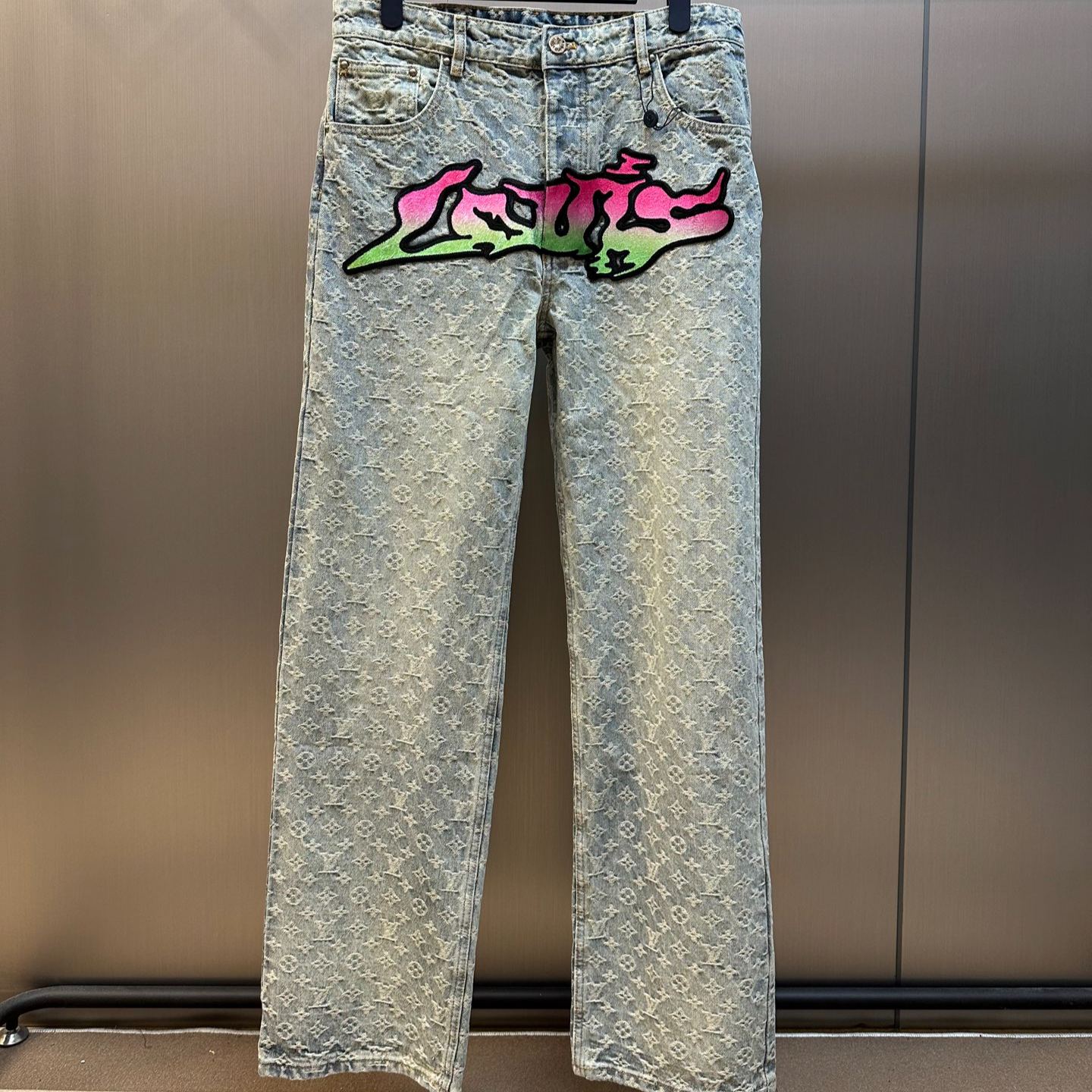 LOUIS VUITTON 22SS Monogram Denim Loose Pants（1A9T0M）