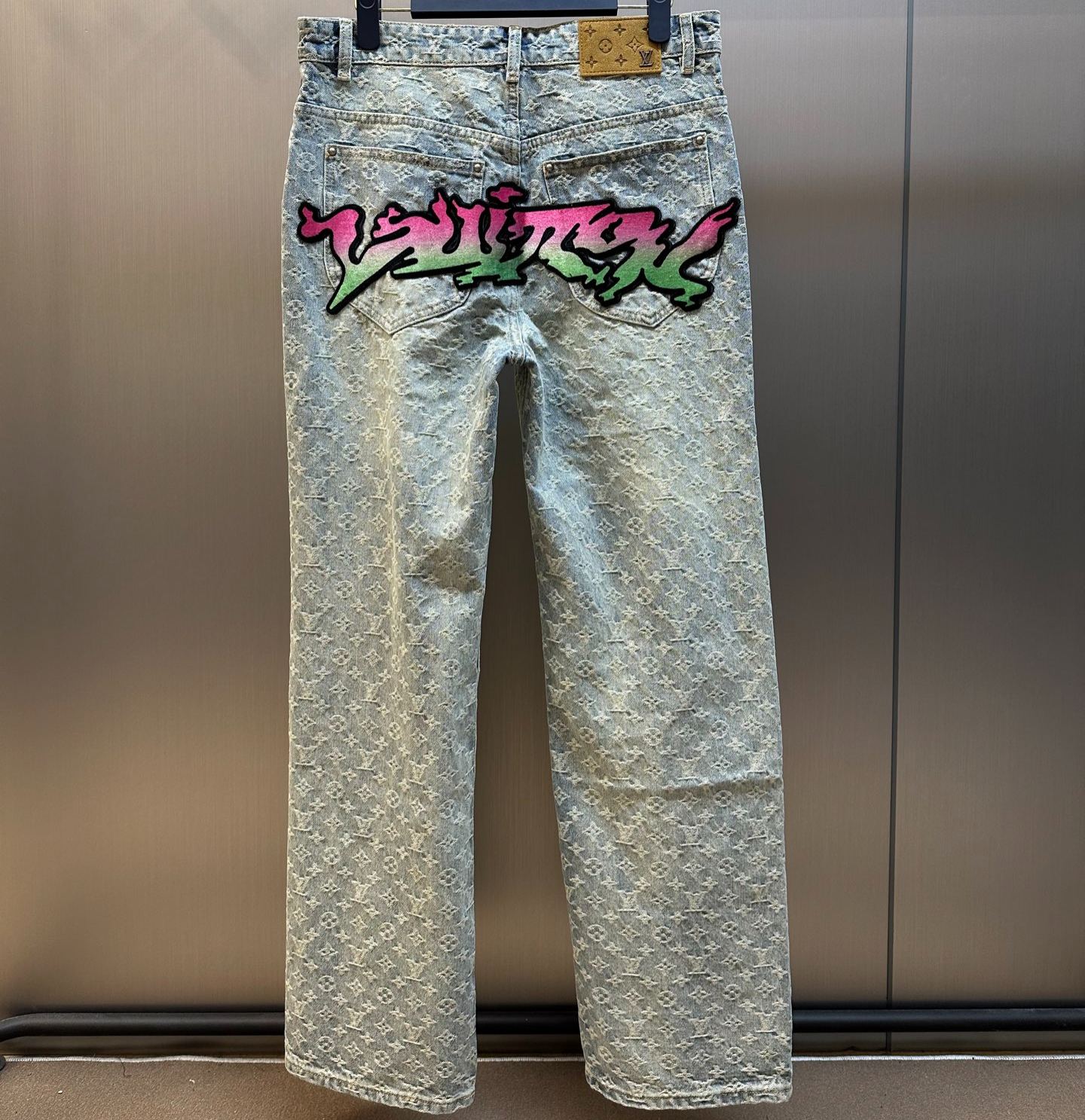 LOUIS VUITTON 22SS Monogram Denim Loose Pants（1A9T0M）