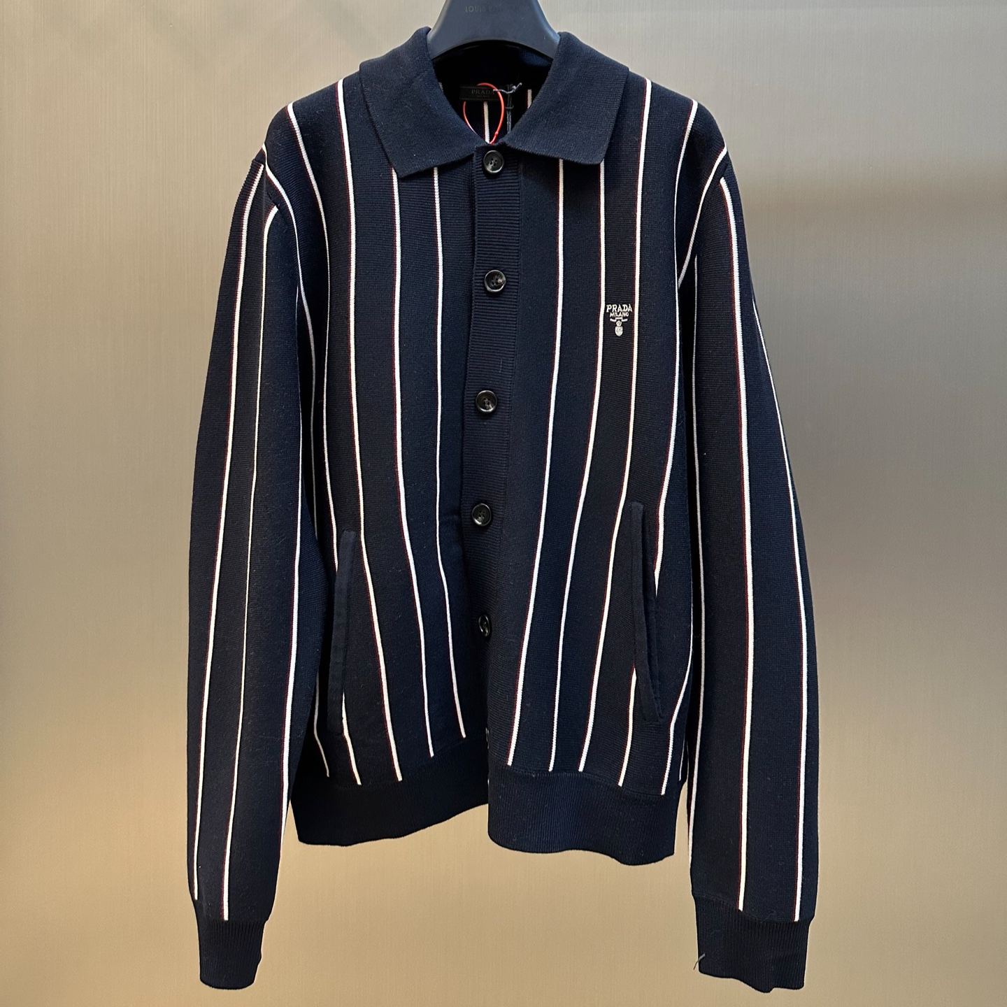 Prada Sweaters Men Blue (UMG381-16EN-F0008-S-OOO）