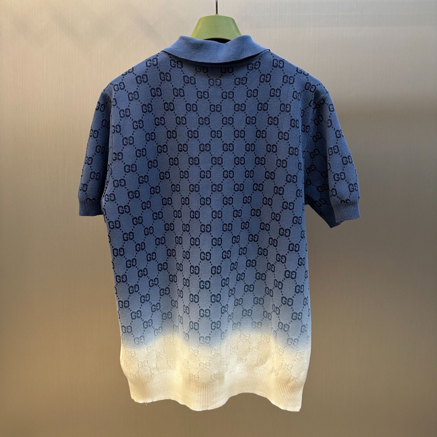 GUCCI cotton knit jacquard polo shirt（834168-XKEZD-4804）