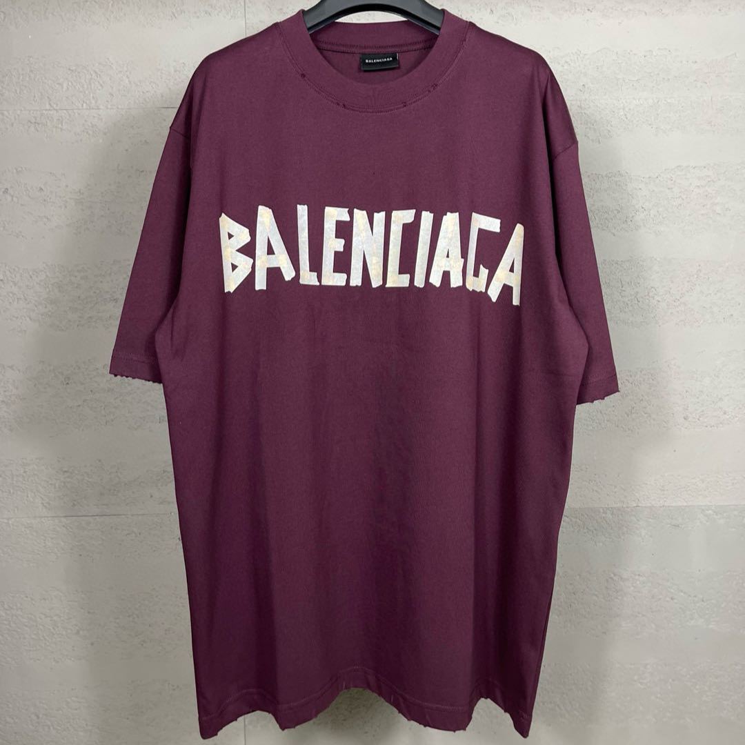 Balenciaga Tape Letters T-Shirt（124774）