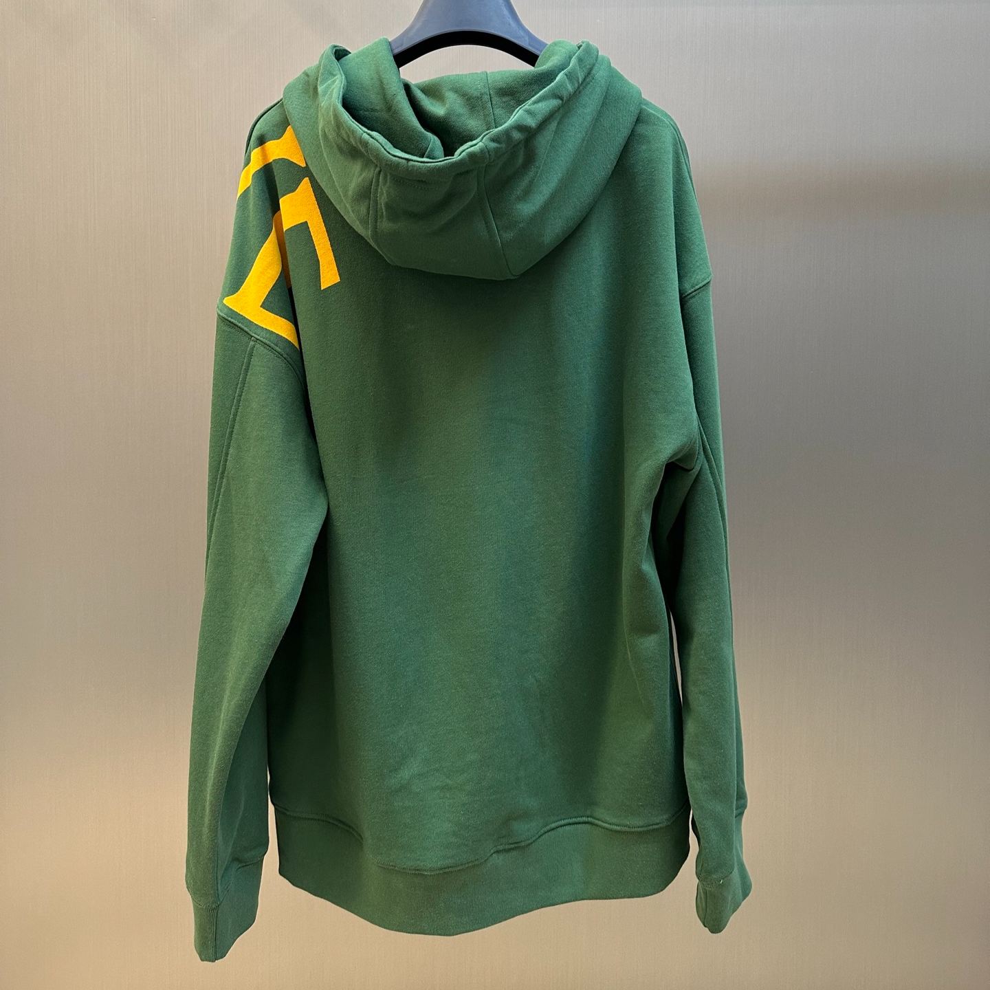 LOEWE Men's Relaxed Fit Hoodie in Cotton "Black/Grey" (H526Y25X65-1671）