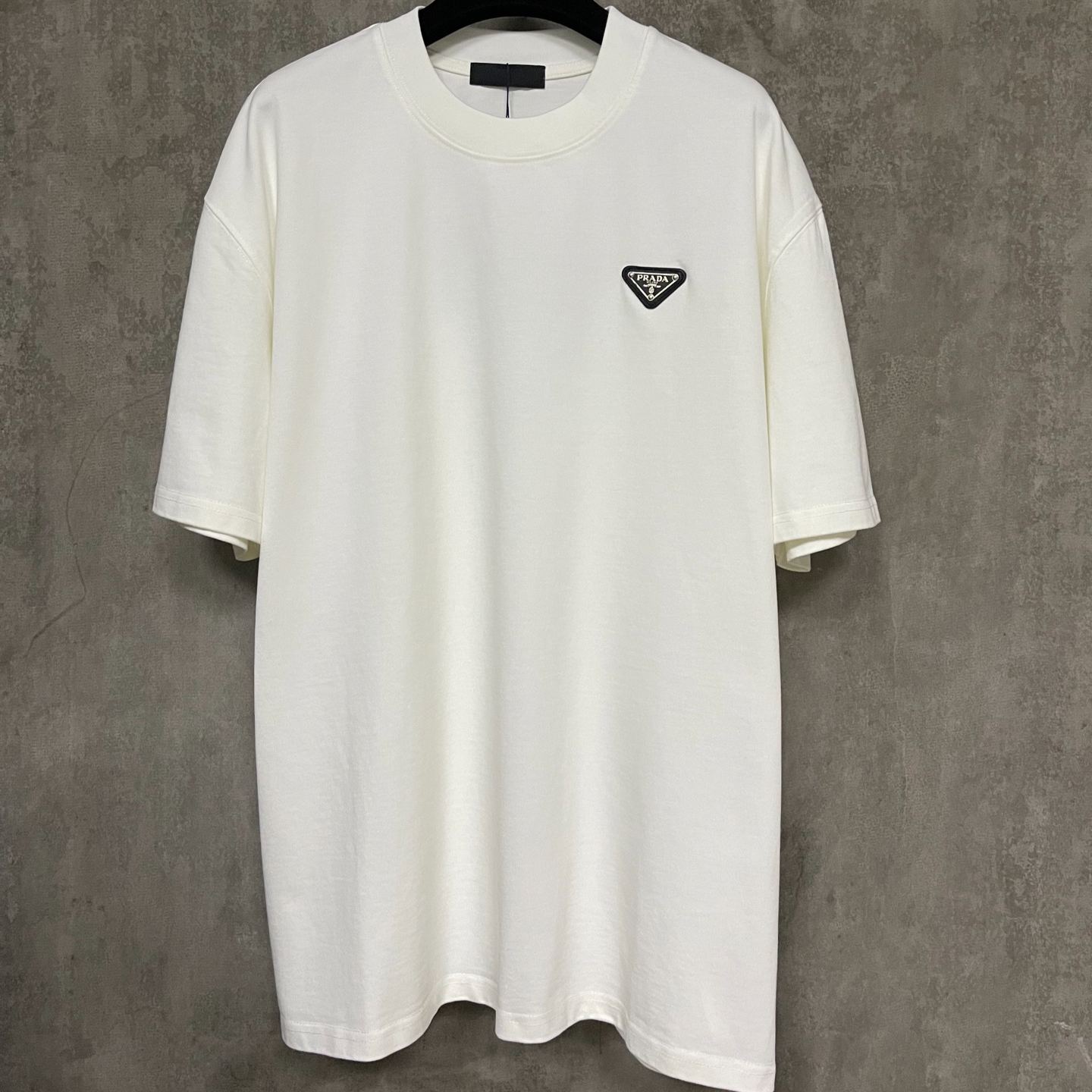 PRADA White Terry T-shirt（UJN885-122E-F0009-S-232）