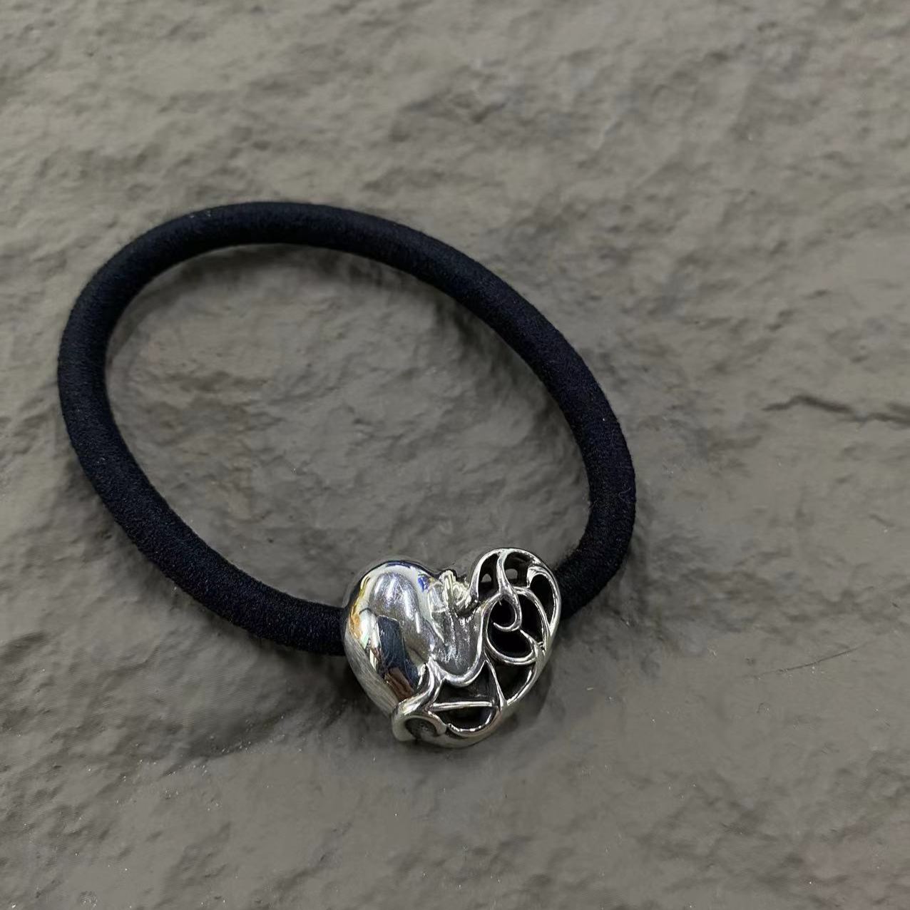 Chrome Heart Peach Heart Hairband/Bracelet（CHROME HEARTS 404）