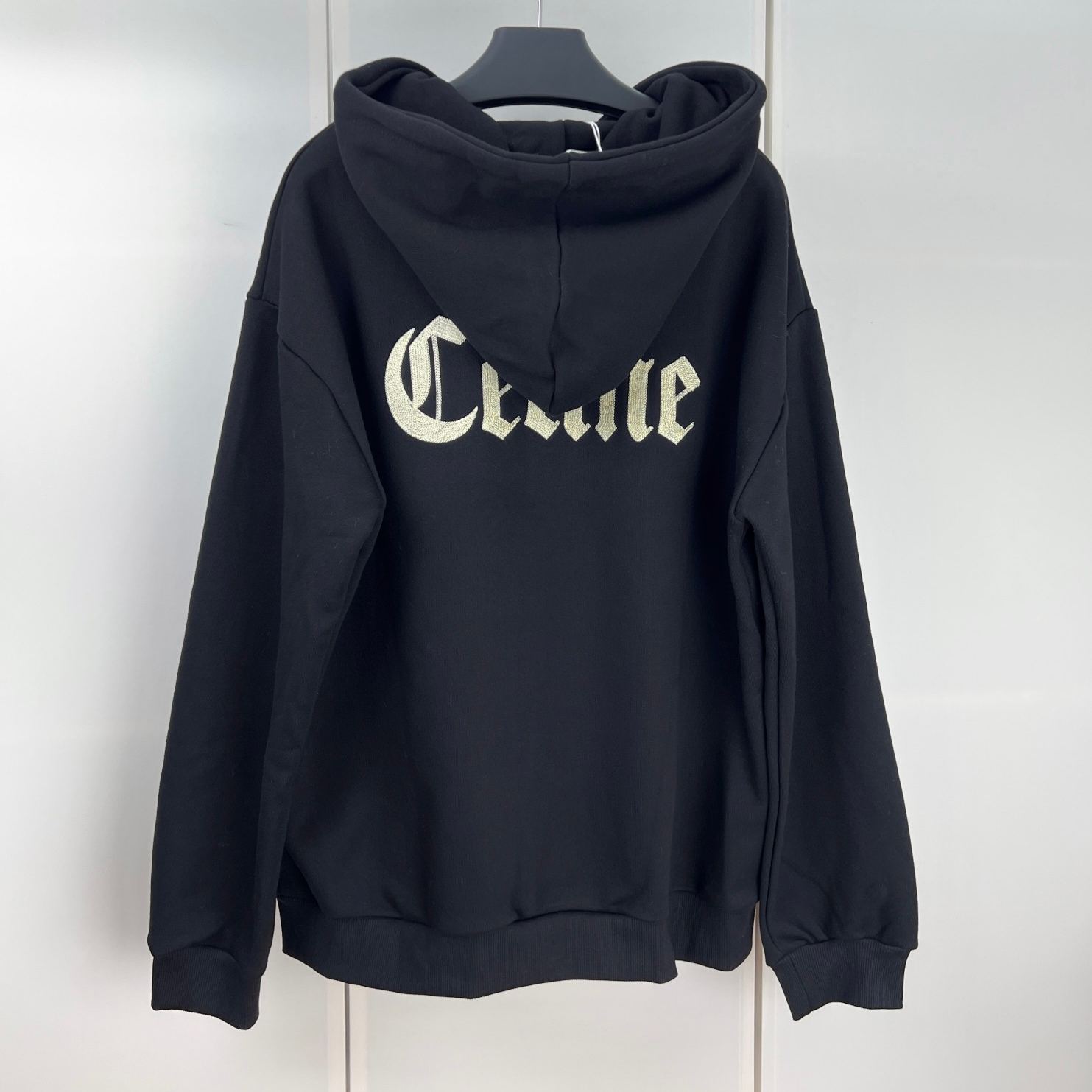 CELINE Zipped Hoodie 'Black/White'  (RY09I670Q-38AW）
