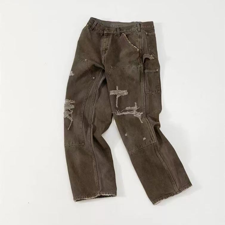 KAMIYA Boro Painter Pants/GRAY（G11PT026GRAY）