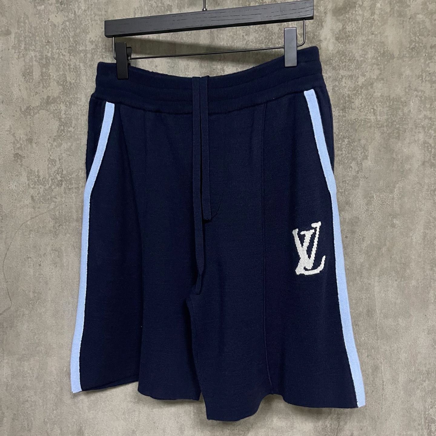 Tyler, The Creator x Louis Vuitton Signature Knitted Wool Shorts "Navy Blue"（1AFPXN）