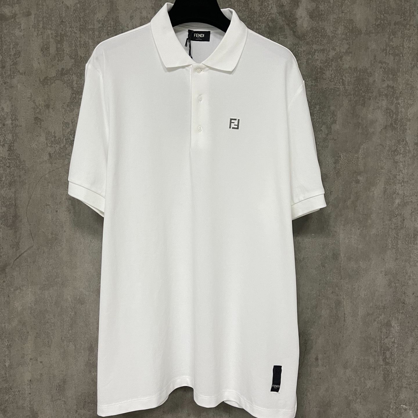 Fendi  Polo shirt Cotton White (FY0985AUA5F0QA0）