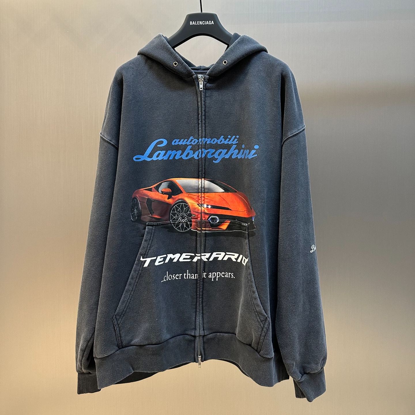 BALENCIAGA x Automobili Lamborghini Hoodie (833399TSVT91041）