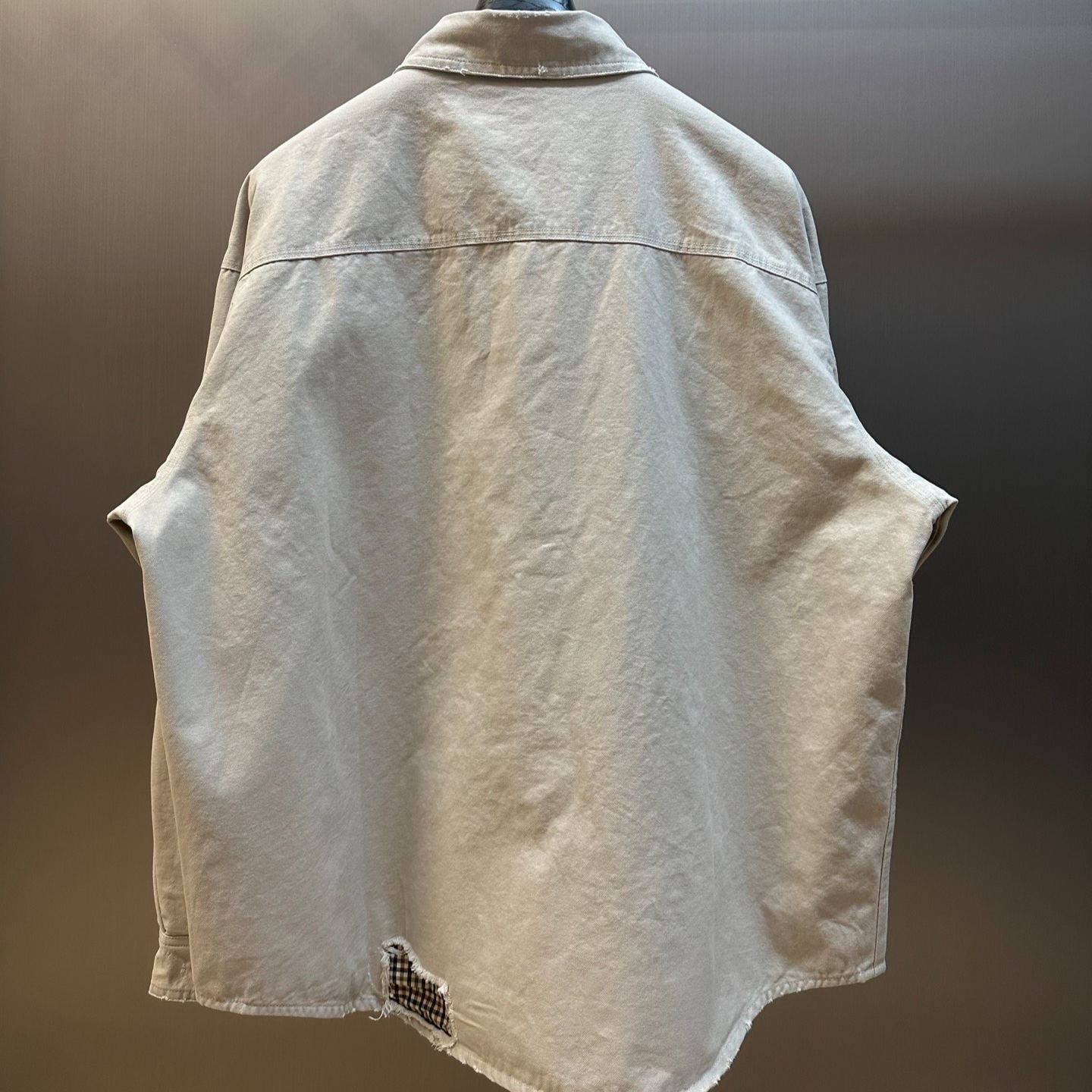 Balenciaga Light Grey Cotton Oversize Shirt（839085TRP151400）