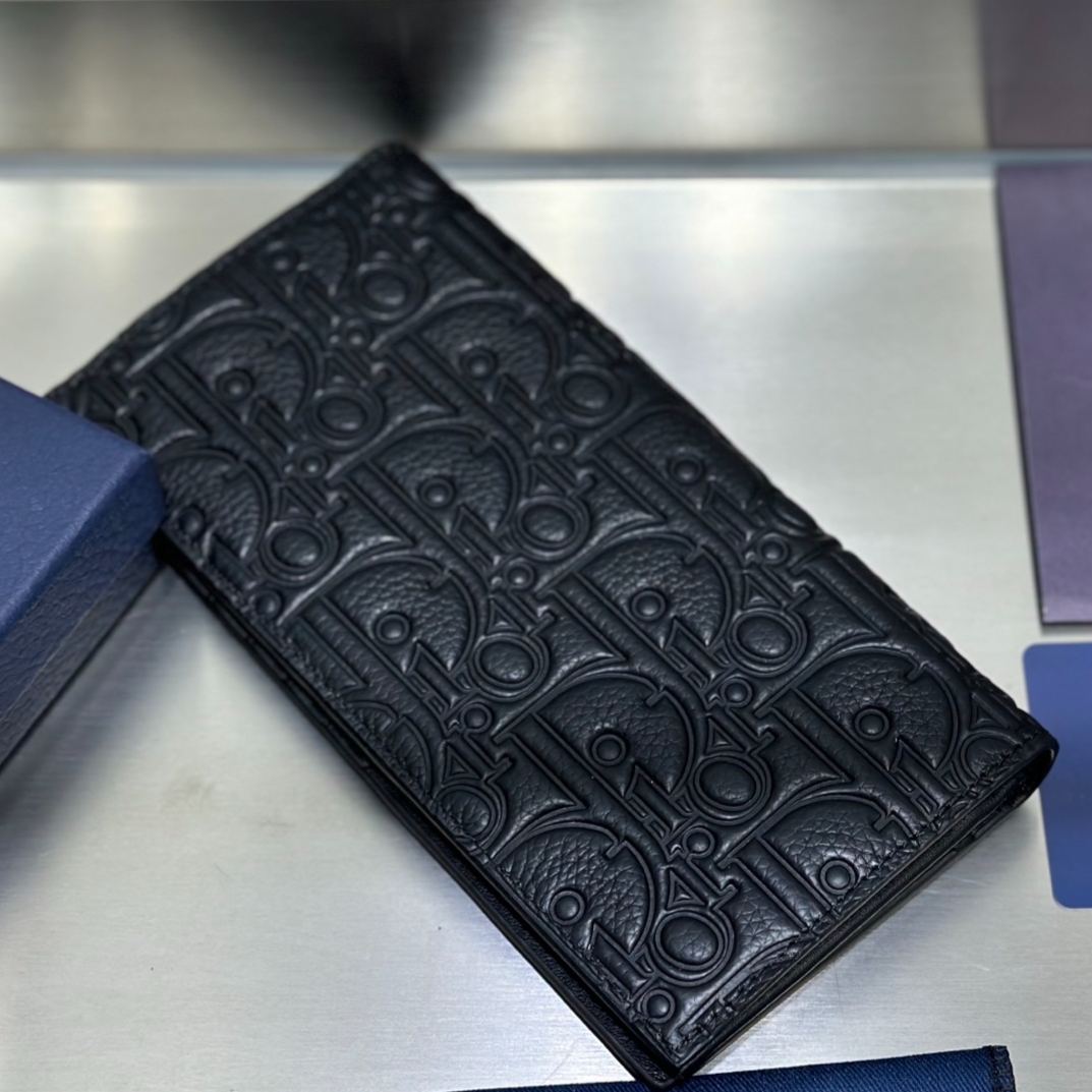 Dior Vertical ZIP long wallet Bi-fold purse（2ESBC002FLG-H00N）