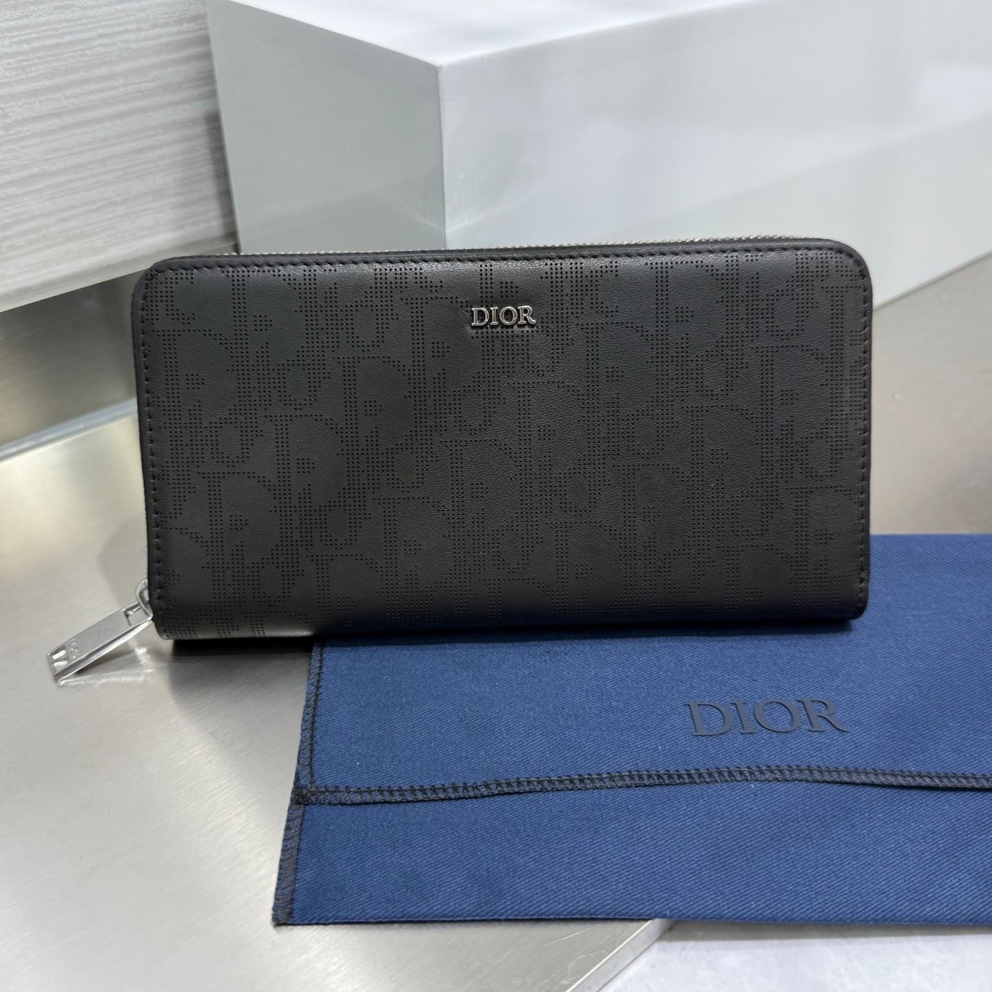 Dior Zipped Long Wallet Black Dior Oblique Galaxy（2ESBC252VPD-H03E）